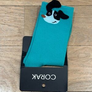 CORAK Teal Dog Socks